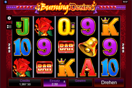 Burning Desire online Slot kostenlos spielen
