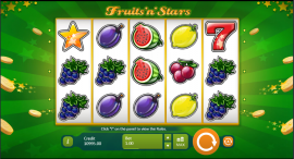 Fruits`n`Stars Spielautomat kostenlos spielen