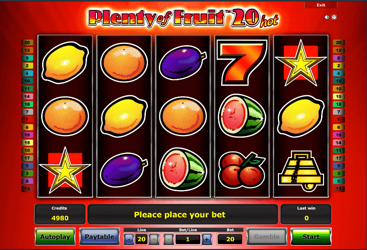  play slots for free no registration Plenty of Fruit 20 hot Free Online Slots 