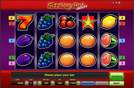 Sizzling Hot Deluxe Spielautomat kostenlos spielen