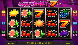 Super Hot 7’s online Slot kostenlos spielen