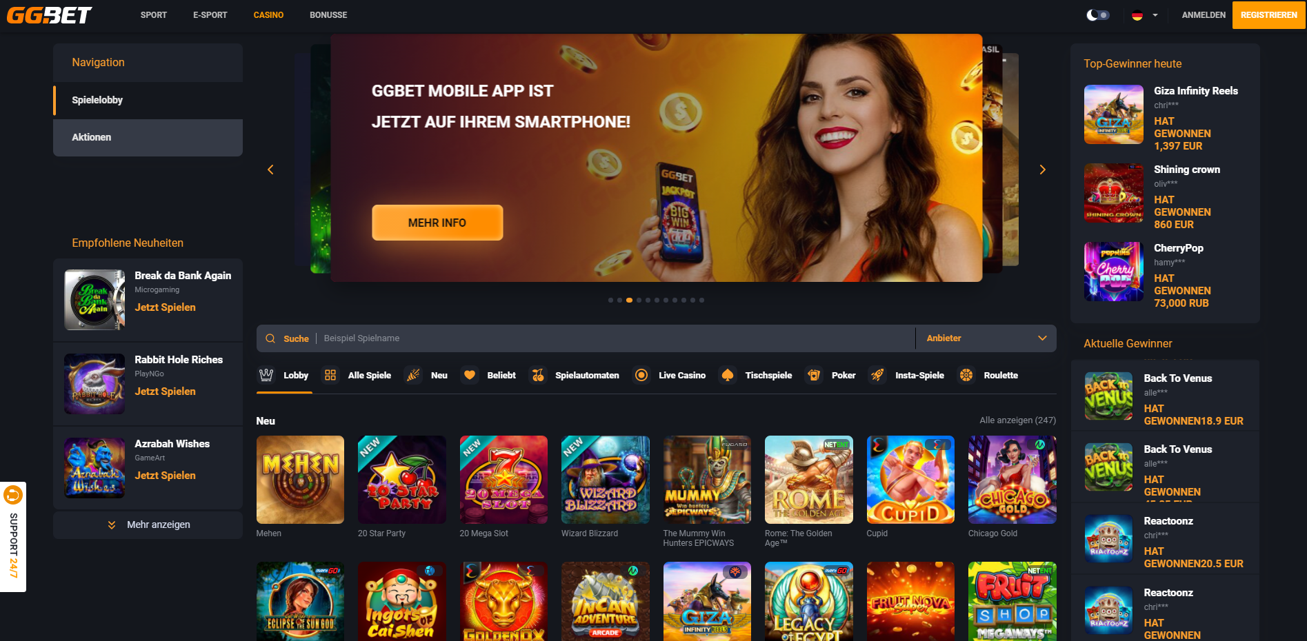 casino bonus gratis 2024